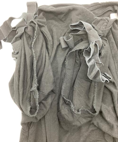 MM6 Maison Margiela（エムエムシックスメゾンマルジェラ）MM6 Maison Margiela (エムエムシックス メゾンマルジェラ) デザインカットソー ブラック サイズ:Mの古着・服飾アイテム