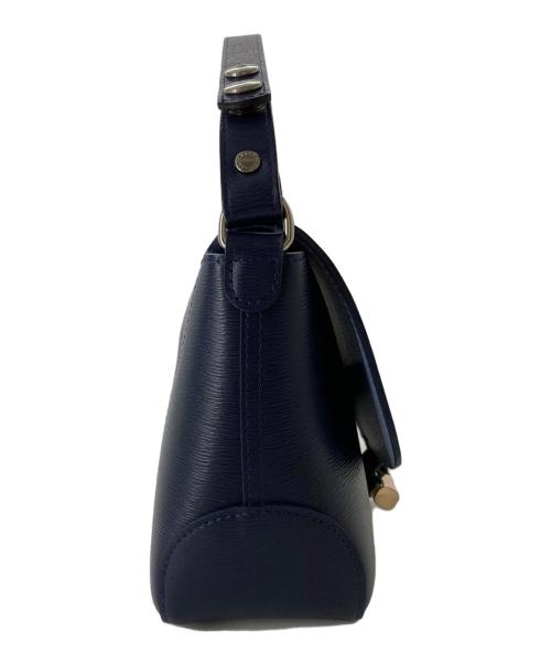 LONGCHAMP（ロンシャン）LONGCHAMP (ロンシャン) Roseau Leather Crossbody Bag ネイビーの古着・服飾アイテム