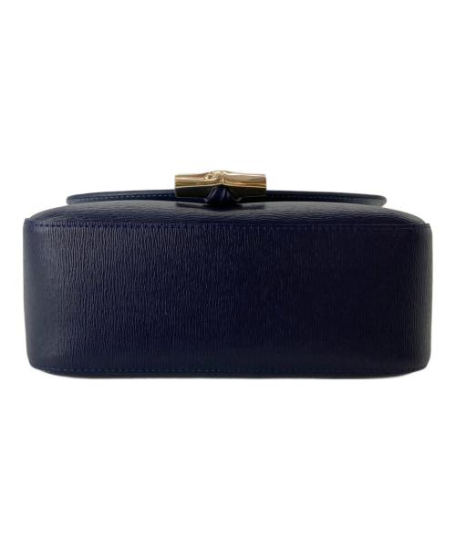 LONGCHAMP（ロンシャン）LONGCHAMP (ロンシャン) Roseau Leather Crossbody Bag ネイビーの古着・服飾アイテム