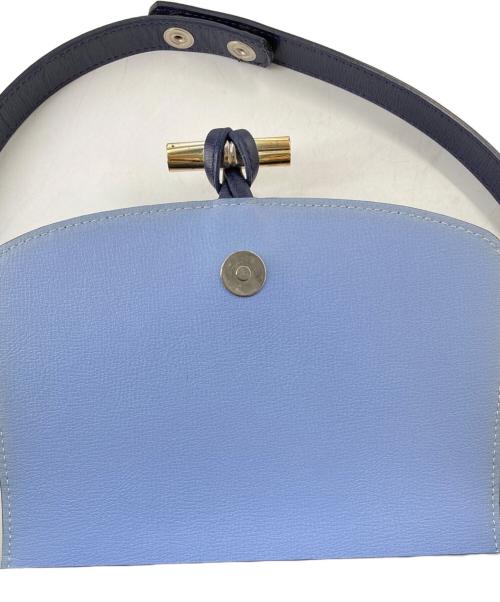 LONGCHAMP（ロンシャン）LONGCHAMP (ロンシャン) Roseau Leather Crossbody Bag ネイビーの古着・服飾アイテム