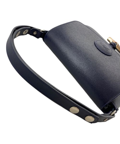 LONGCHAMP（ロンシャン）LONGCHAMP (ロンシャン) Roseau Leather Crossbody Bag ネイビーの古着・服飾アイテム