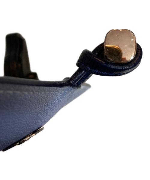 LONGCHAMP（ロンシャン）LONGCHAMP (ロンシャン) Roseau Leather Crossbody Bag ネイビーの古着・服飾アイテム