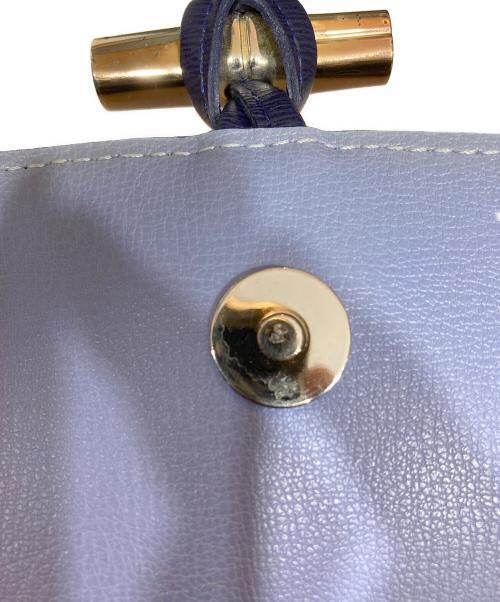 LONGCHAMP（ロンシャン）LONGCHAMP (ロンシャン) Roseau Leather Crossbody Bag ネイビーの古着・服飾アイテム