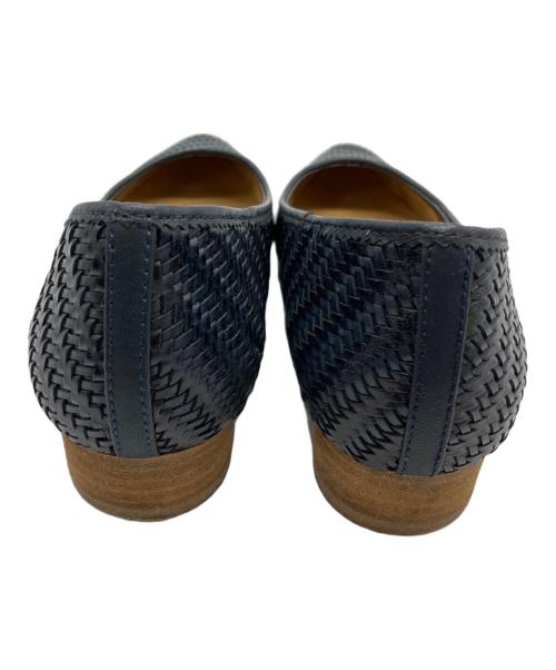 MACKINTOSH PHILOSOPHY（マッキントッシュ フィロソフィー）MACKINTOSH PHILOSOPHY (マッキントッシュ フィロソフィー) 編み込みパンプス ネイビー サイズ:23の古着・服飾アイテム