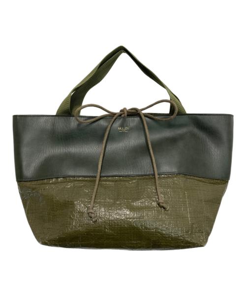 MULLER（ミューラー）MULLER (ミューラー) トートバッグ カーキ サイズ:-の古着・服飾アイテム