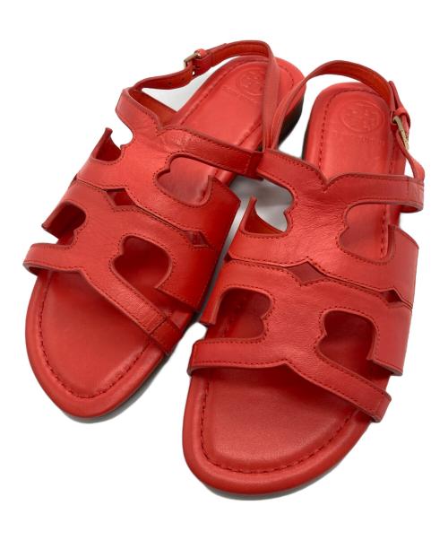 TORY BURCH（トリーバーチ）TORY BURCH (トリーバーチ) レザーサンダル オレンジ サイズ:7の古着・服飾アイテム