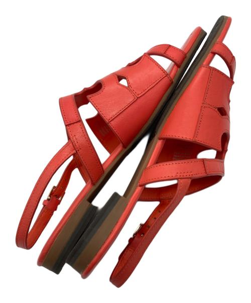 TORY BURCH（トリーバーチ）TORY BURCH (トリーバーチ) レザーサンダル オレンジ サイズ:7の古着・服飾アイテム