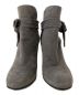 Gianvito Rossi (ジャンヴィト・ロッシ) スウェード リボンブーツ グレー サイズ:３７：6000円