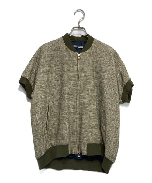 CIRCOLO 1901（チルコロ1901）Circolo 1901 (チルコロ1901) 半袖ジャケット グリーン サイズ:42の古着・服飾アイテム