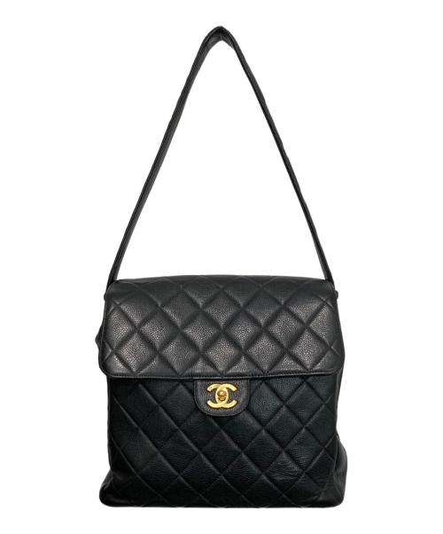 CHANEL（シャネル）CHANEL (シャネル) マトラッセ キャビアスキン ダブルフェイストートバッグ ブラックの古着・服飾アイテム