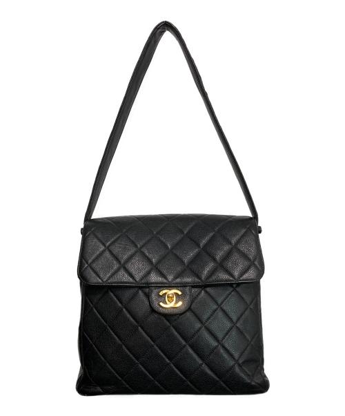 CHANEL（シャネル）CHANEL (シャネル) マトラッセ キャビアスキン ダブルフェイストートバッグ ブラックの古着・服飾アイテム