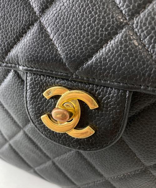 CHANEL（シャネル）CHANEL (シャネル) マトラッセ キャビアスキン ダブルフェイストートバッグ ブラックの古着・服飾アイテム