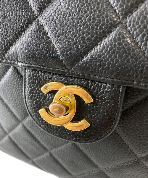 CHANEL（シャネル）CHANEL (シャネル) マトラッセ キャビアスキン ダブルフェイストートバッグ ブラックの古着・服飾アイテム