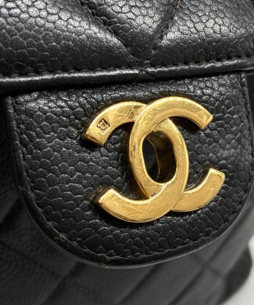 CHANEL（シャネル）CHANEL (シャネル) マトラッセ キャビアスキン ダブルフェイストートバッグ ブラックの古着・服飾アイテム