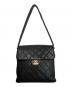 CHANEL (シャネル) マトラッセ キャビアスキン ダブルフェイストートバッグ ブラック：240000円