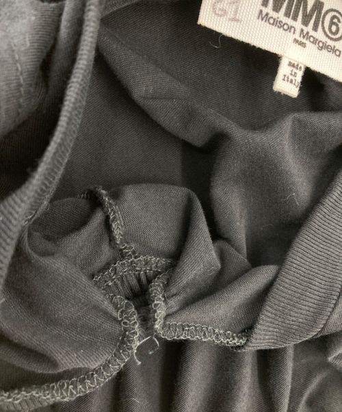 MM6 Maison Margiela（エムエムシックスメゾンマルジェラ）MM6 Maison Margiela (エムエムシックス メゾンマルジェラ) ジャージードレスワンピース ブラック サイズ:Sの古着・服飾アイテム