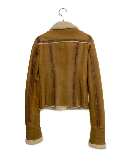 GUCCI（グッチ）GUCCI (グッチ) ムートンジャケット ブラウン サイズ:Mの古着・服飾アイテム