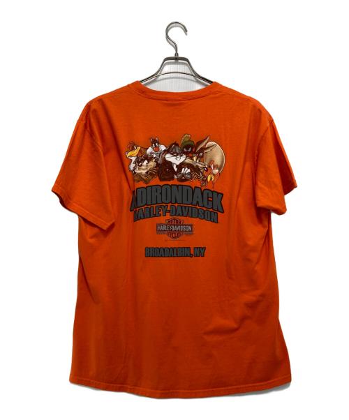 HARLEY-DAVIDSON（ハーレーダビッドソン）HARLEY-DAVIDSON (ハーレーダビッドソン) ［古着］プリントTシャツ オレンジ サイズ:Lの古着・服飾アイテム