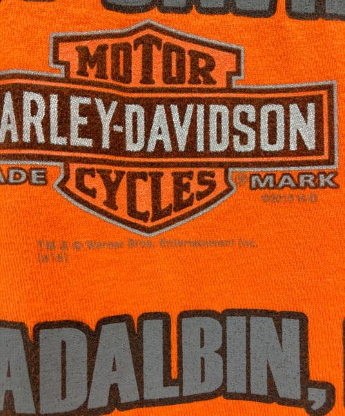 HARLEY-DAVIDSON（ハーレーダビッドソン）HARLEY-DAVIDSON (ハーレーダビッドソン) ［古着］プリントTシャツ オレンジ サイズ:Lの古着・服飾アイテム