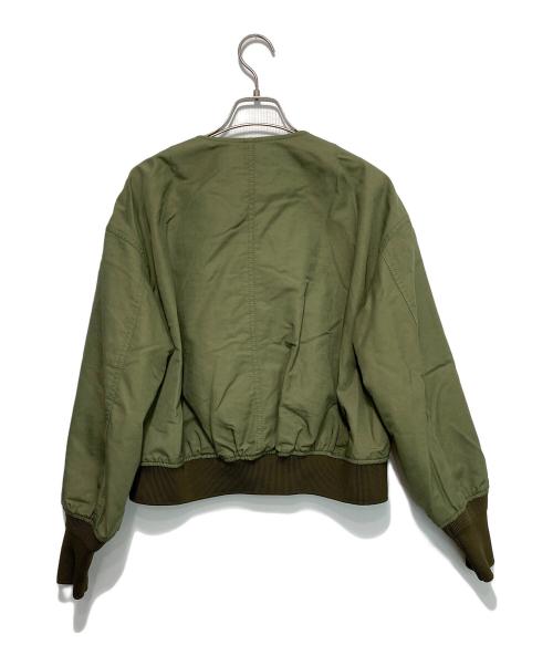 MACPHEE（マカフィー）MACPHEE (マカフィー) コットンナイロン ショートMA-1ブルゾン グリーン サイズ:Sの古着・服飾アイテム