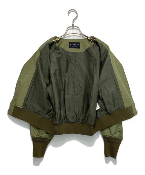 MACPHEE（マカフィー）MACPHEE (マカフィー) コットンナイロン ショートMA-1ブルゾン グリーン サイズ:Sの古着・服飾アイテム