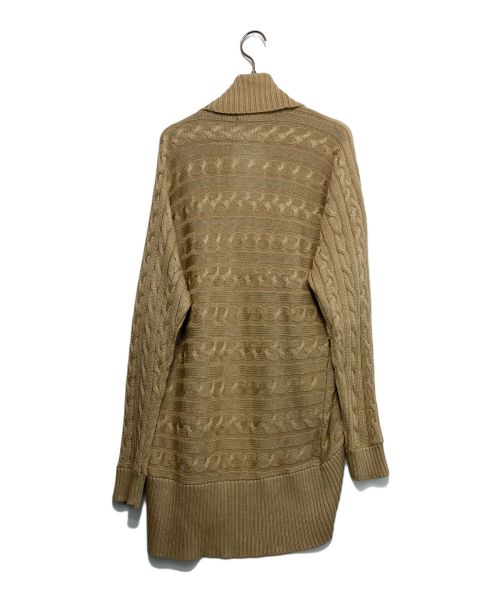 LAUREN RALPH LAUREN（ローレンラルフローレン）LAUREN RALPH LAUREN (ローレンラルフローレン) ショールカラーカーディガン ベージュ サイズ:SMの古着・服飾アイテム