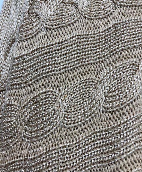 LAUREN RALPH LAUREN（ローレンラルフローレン）LAUREN RALPH LAUREN (ローレンラルフローレン) ショールカラーカーディガン ベージュ サイズ:SMの古着・服飾アイテム