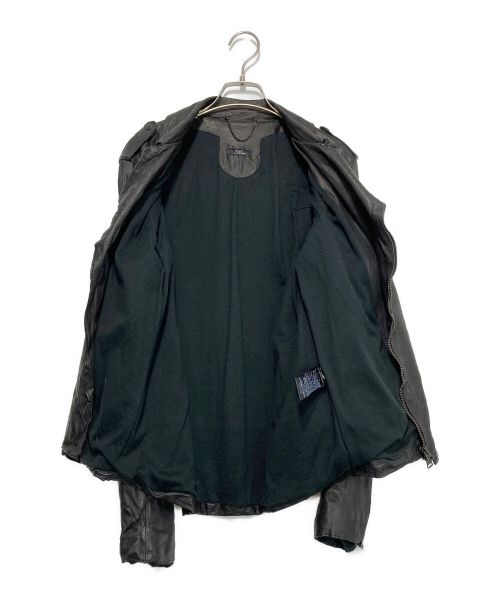 sisii（シシ）sisii (シシ) ダブルライダースジャケット ブラック サイズ:Mの古着・服飾アイテム