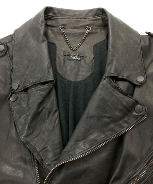 sisii（シシ）sisii (シシ) ダブルライダースジャケット ブラック サイズ:Mの古着・服飾アイテム