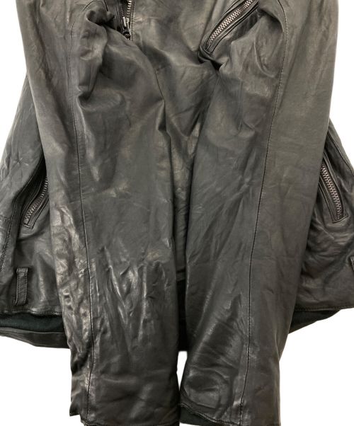 sisii（シシ）sisii (シシ) ダブルライダースジャケット ブラック サイズ:Mの古着・服飾アイテム