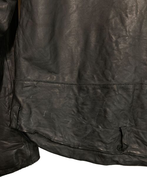 sisii（シシ）sisii (シシ) ダブルライダースジャケット ブラック サイズ:Mの古着・服飾アイテム