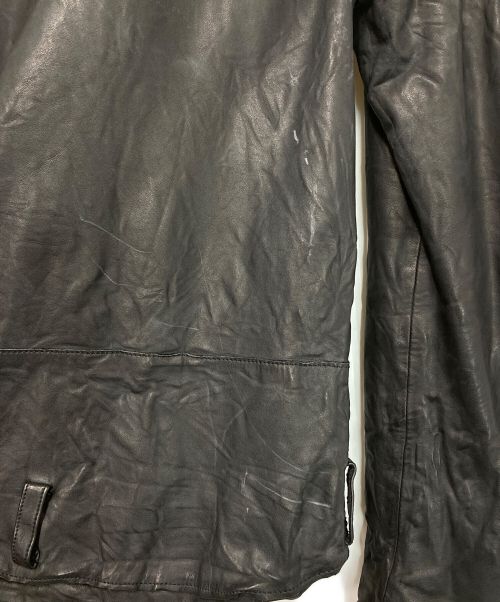 sisii（シシ）sisii (シシ) ダブルライダースジャケット ブラック サイズ:Mの古着・服飾アイテム
