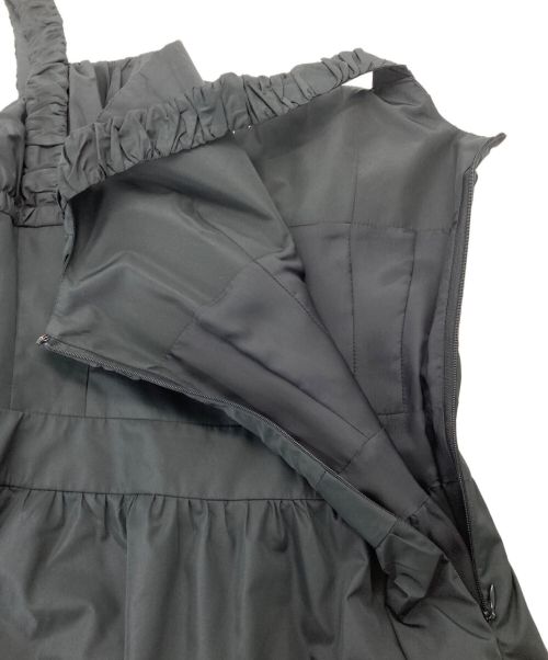 Rene（ルネ）Rene (ルネ) ギャザーリボンワンピース ブラック サイズ:36の古着・服飾アイテム