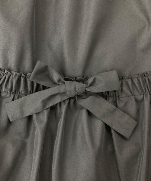 Rene（ルネ）Rene (ルネ) ギャザーリボンワンピース ブラック サイズ:36の古着・服飾アイテム