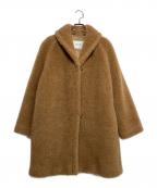 MaxMaraマックスマーラ）の古着「キャメル×シルクテディコート」｜ブラウン