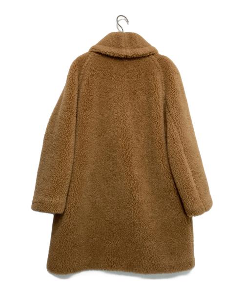 MaxMara（マックスマーラ）MaxMara (マックスマーラ) キャメル×シルクテディコート ブラウン サイズ:38の古着・服飾アイテム