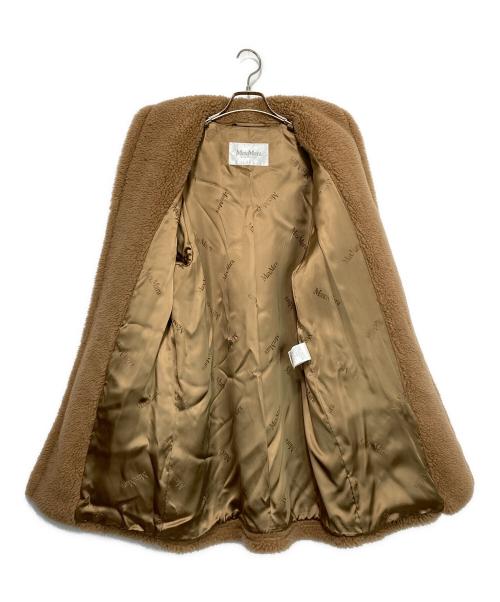 MaxMara（マックスマーラ）MaxMara (マックスマーラ) キャメル×シルクテディコート ブラウン サイズ:38の古着・服飾アイテム