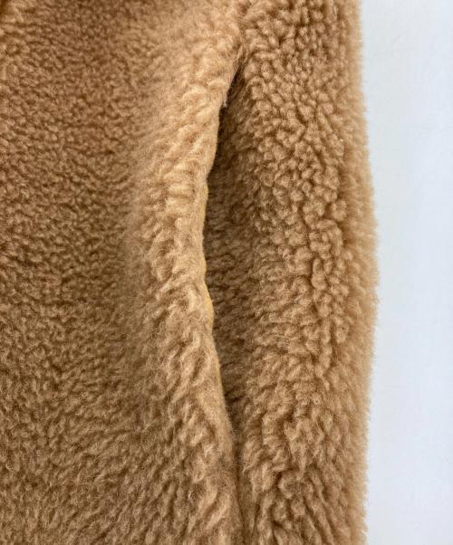 MaxMara（マックスマーラ）MaxMara (マックスマーラ) キャメル×シルクテディコート ブラウン サイズ:38の古着・服飾アイテム