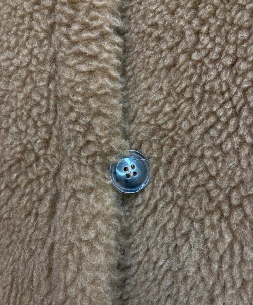 MaxMara（マックスマーラ）MaxMara (マックスマーラ) キャメル×シルクテディコート ブラウン サイズ:38の古着・服飾アイテム