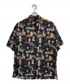 HARLEY-DAVIDSONハーレーダビッドソン）の古着「アロハシャツ」｜ブラック