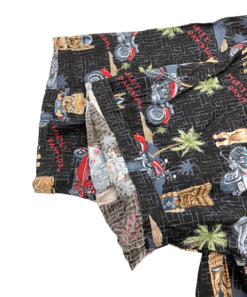 HARLEY-DAVIDSON（ハーレーダビッドソン）HARLEY-DAVIDSON (ハーレーダビッドソン) アロハシャツ ブラック サイズ:Mの古着・服飾アイテム