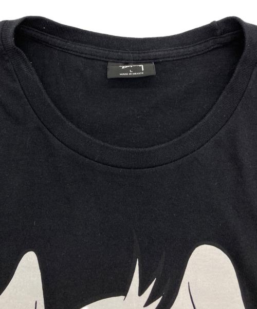 stussy（ステューシー）stussy (ステューシー) ドッグプリントTシャツ ブラック サイズ:Lの古着・服飾アイテム