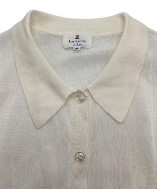 LANVIN en Bleu（ランバンオンブルー）LANVIN en Bleu (ランバンオンブルー) ロングカーディガン アイボリー サイズ:38の古着・服飾アイテム