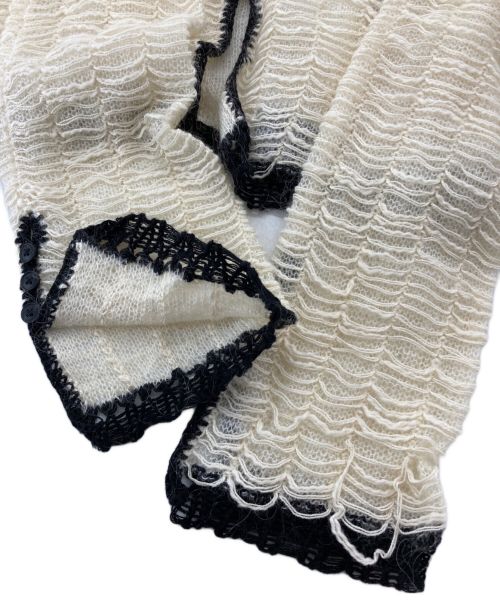 TODAYFUL（トゥデイフル）TODAYFUL (トゥデイフル) Mesh Jacquard Knitshirts アイボリー サイズ:Fの古着・服飾アイテム