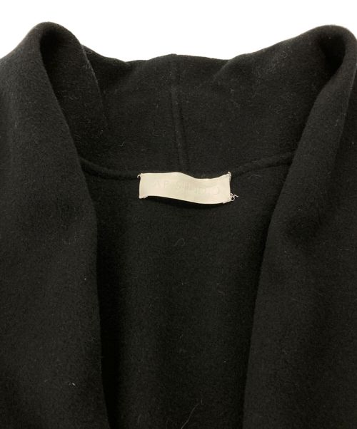 AP STUDIO（エーピーストゥディオ）AP STUDIO (エーピーストゥディオ) ウールダブルフェイスショールカラーコート ブラック サイズ:38の古着・服飾アイテム