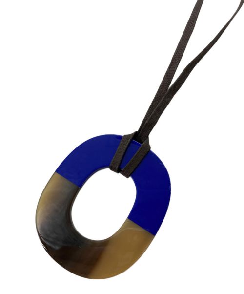 HERMES（エルメス）HERMES (エルメス) イスムGM/ネックレス ブラウン×ブルーの古着・服飾アイテム