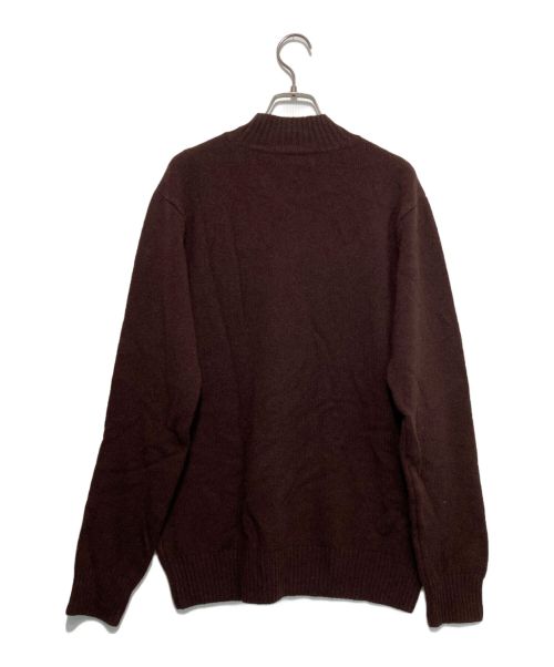 mars knitwear（マーズニットウェア）MARS KNITWEAR (マーズニットウェア) モックネックニット ブラウン サイズ:Ｍの古着・服飾アイテム