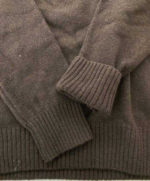 mars knitwear（マーズニットウェア）MARS KNITWEAR (マーズニットウェア) モックネックニット ブラウン サイズ:Ｍの古着・服飾アイテム