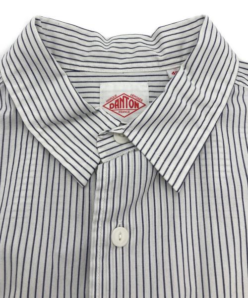 DANTON（ダントン）DANTON (ダントン) ストライプシャツ ホワイト サイズ:40の古着・服飾アイテム