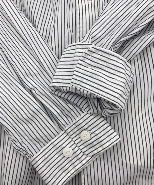 DANTON（ダントン）DANTON (ダントン) ストライプシャツ ホワイト サイズ:40の古着・服飾アイテム